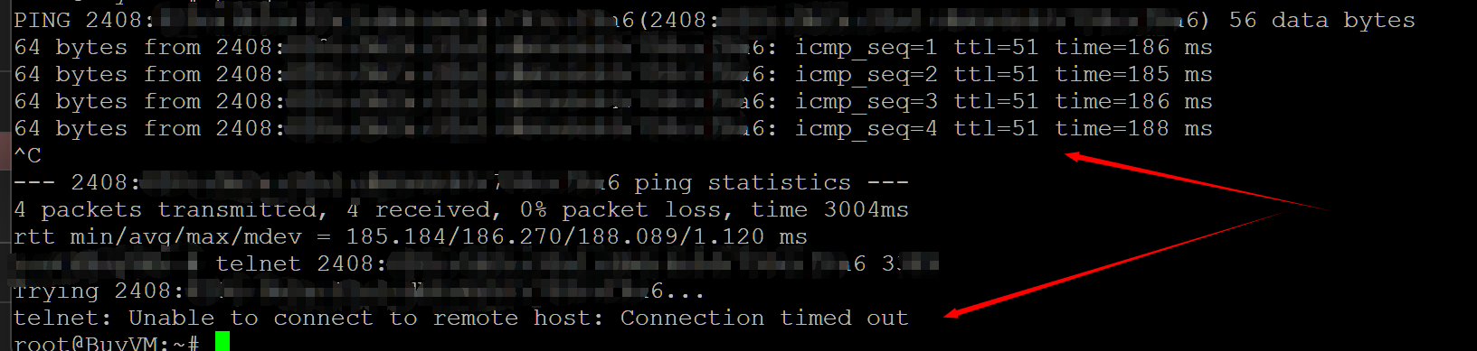 联通的宽带似乎禁止了IPv6的公网inbound流量